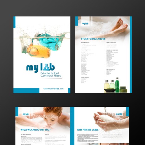 MYLAB Private Label 4 Page Brochure Ontwerp door NaZaZ