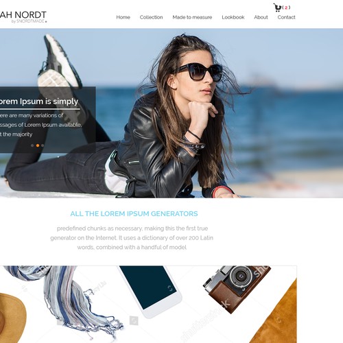 Proposta di design per un contest della categoria Design di sito web realizzata da designrocks