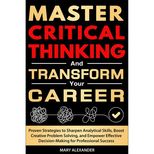 Book cover about Critical thinking to appeal to men and women who are professionals Design by Sami Salmanz