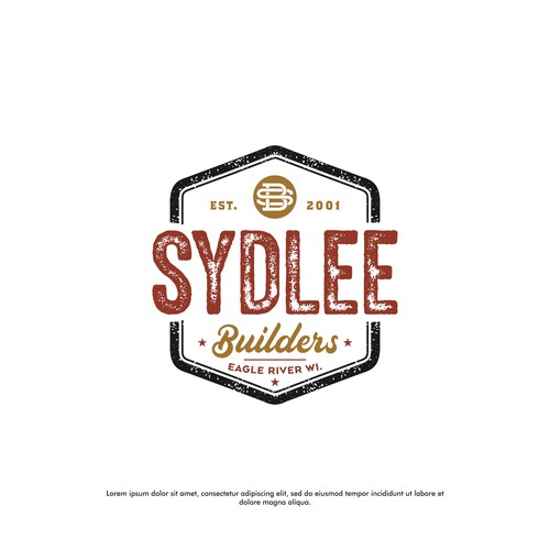 We need a strong powerful vintage, hipster logo for a construction Co. in Eagle River WI Design réalisé par Dirtymice