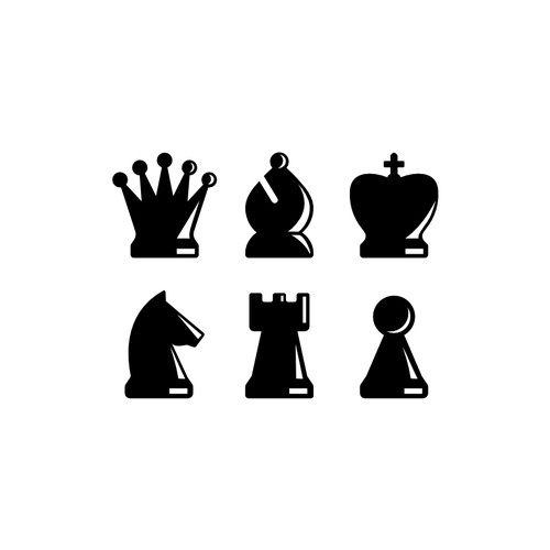 Chess piece design to be stamped onto all of our games Design by Maju Makmur