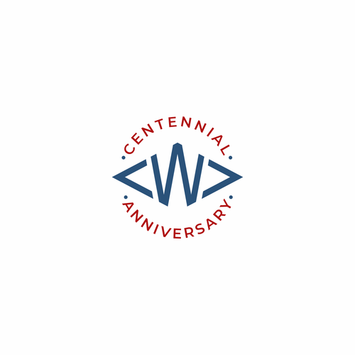 Centennial Anniversary Logo Réalisé par MP_ graphic designer