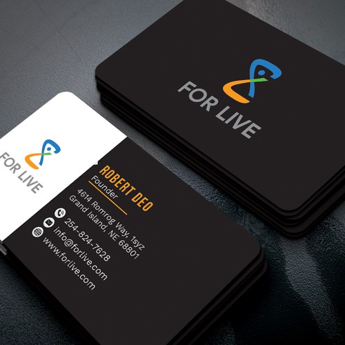 Design a suitable business card for 'For Life' Design by Muzahid4all