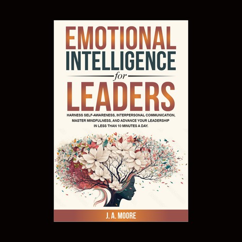 Need an Emotional Intelligence for leaders book cover. Design by anisha umělec