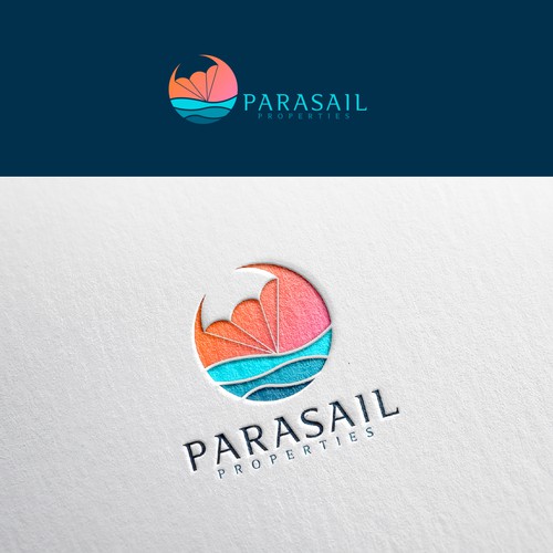 Looking for a warm, friendly logo that is bright and reminiscent of parasailing in Florida. Design by klompica