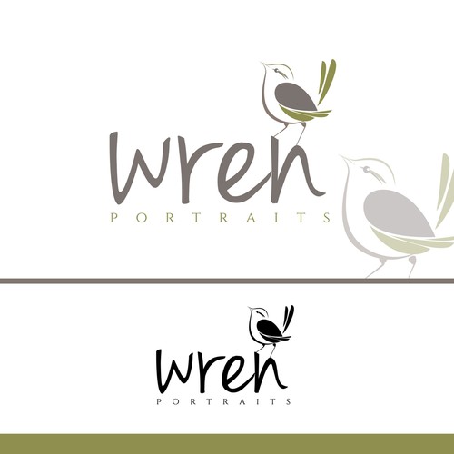 Create a fun logo for Wren Portraits, a family oriented portrait photographer Design réalisé par DiannaD.