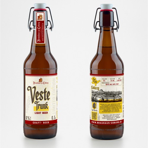 A beer label as symbol of the city of Coburg (Germany) / Wahrzeichen für Coburg! Design by Wooden Horse