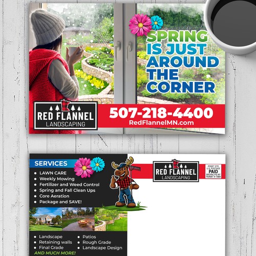 NEW POSTCARD FOR SPRING Design by BIG_BRAIN_AX