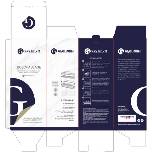 We need product packaging for our shower shelf Design by Reynaldo TahanZero