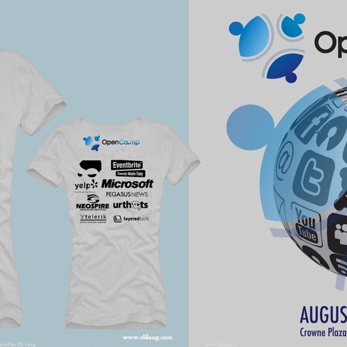 1,000 OpenCamp Blog-stars Will Wear YOUR T-Shirt Design! Réalisé par elilang