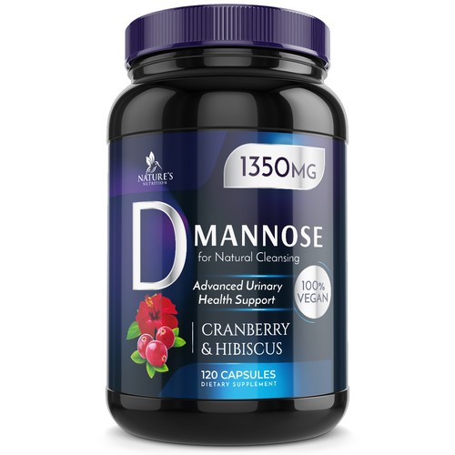 Colorful D-Mannose Design Needed for Nature's Nutrition Design by Wfemme