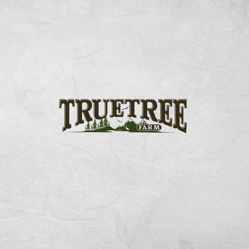 Organic logo for high elevation tree farm in Arizona. Design by Mayes