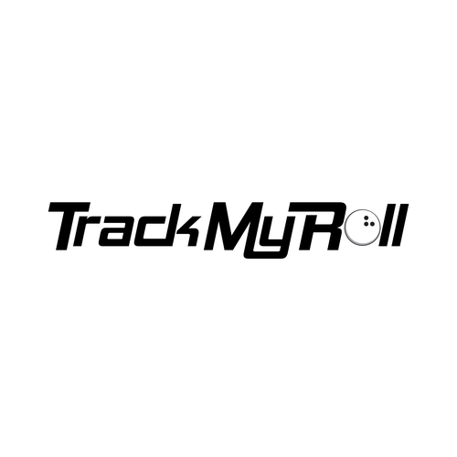 Create a logo for a bowling ball tracking app called "Track My Roll