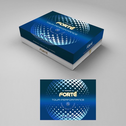 Create a futuristic, high-end packaging golf ball box for Foremost Golf Design réalisé par Levro