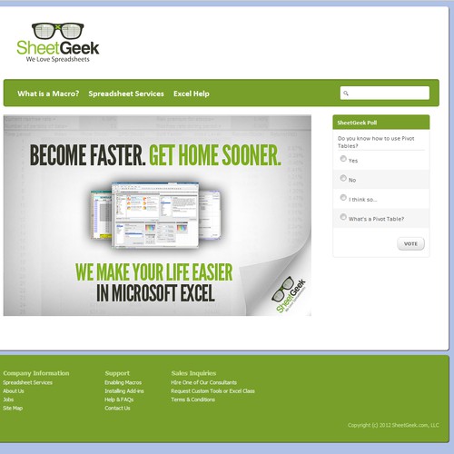 Help SheetGeek.com with a new banner ad Ontwerp door adrianz.eu