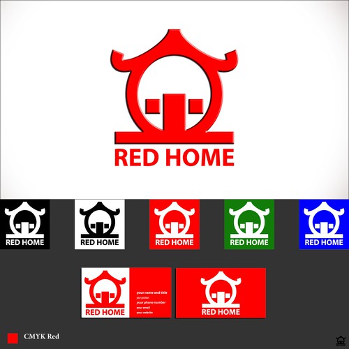 logo for Red Home Design by BenTō.