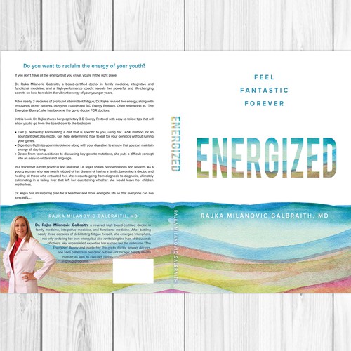 Design a New York Times Bestseller E-book and book cover for my book: Energized Design by LilaM