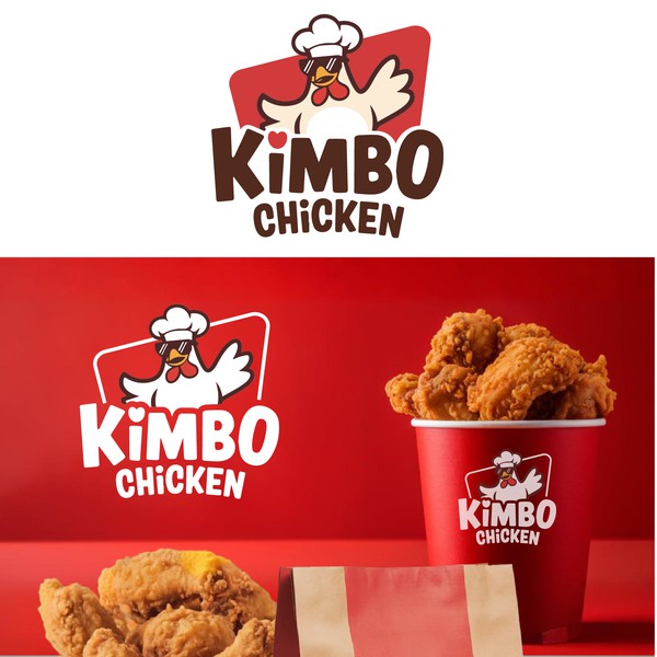 Mascot Logo Design for Kimbo Chicken – Southern Fried Chicken Brand