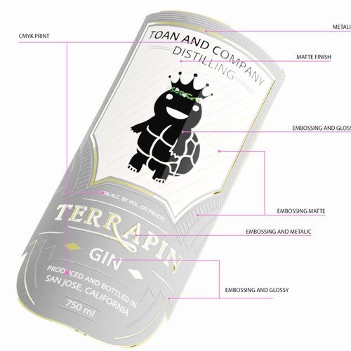 Design Gin Bottle Label di Antidotooo™