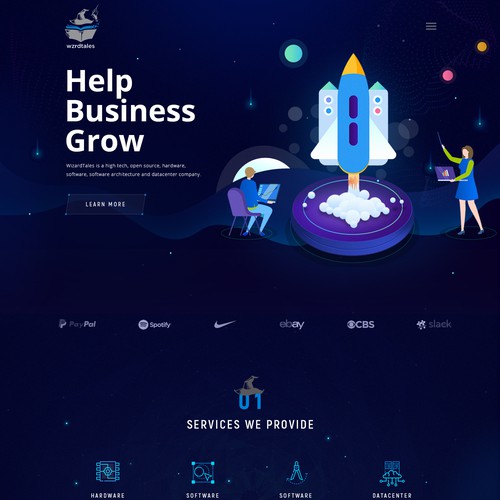 Web page design contest entry by MercClass