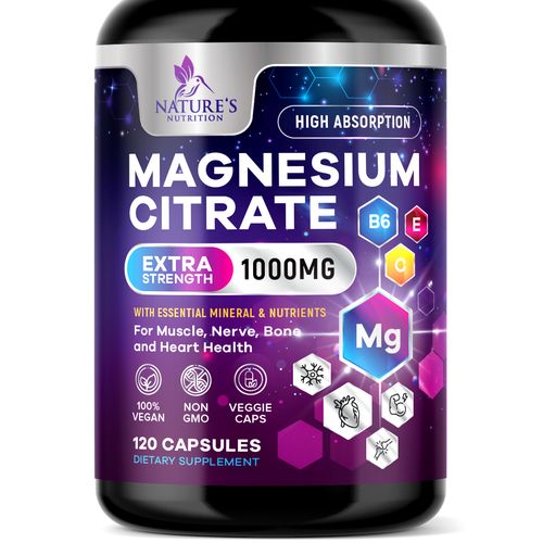 Premium Magnesium Citrate Design needed for Nature's Nutrition Design by TUNSAY