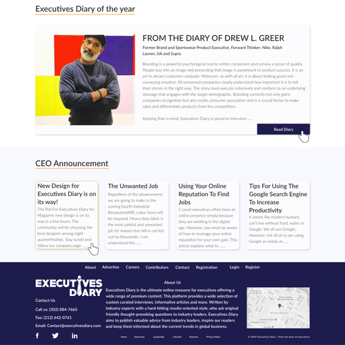 Proposition sur un concours de Design de page web, réalisée par cactus_design