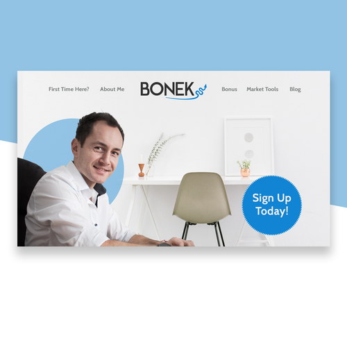 Landing page design contest entry by Made by Hansen