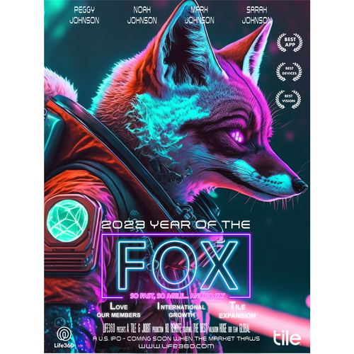 Life360 2023 Year of the Fox Poster Design by Asiel ..