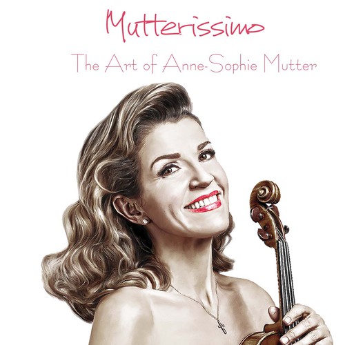 Illustrate the cover for Anne Sophie Mutter’s new album Réalisé par mariam.mahrous