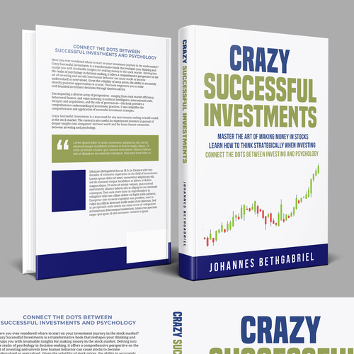 Powerful Book Cover for an Investing book that helps to Build Wealth in the Stock Market Design by Hisna