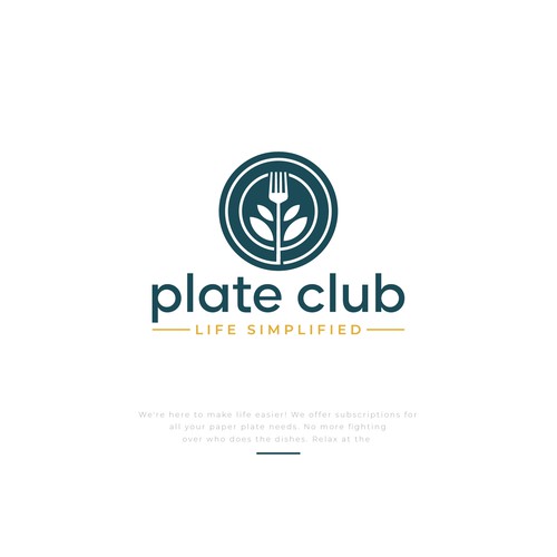 "I created the first paper plate subscription company logo!" - Your next claim to fame Design by D Better Design