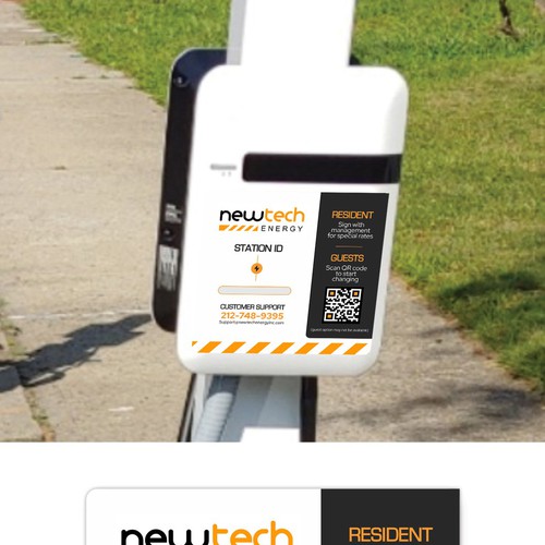 EV charging station label Design by Dzhafir