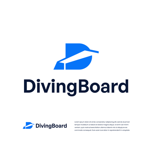 Trading App Logo "Diving Board" Design by Nandatama ✪