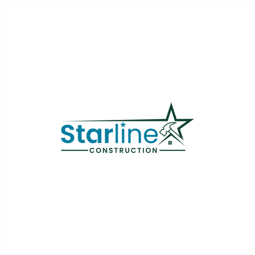 Starline Construction Logo Design by amarta_art®