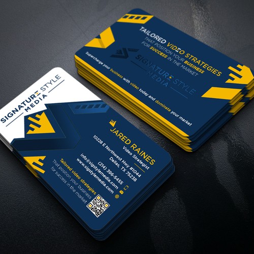 Design the Perfect Signature Style Business Card for my Video Production Company Design by Xclusive16