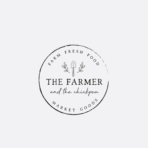 Organic, locally sourced, homemade food business 'The farmer and the chickpea' needs new logo デザイン by boksi