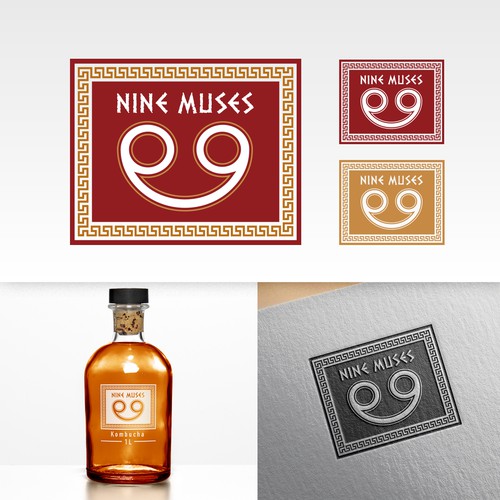 Design a modern logo for kombucha that is inspired by the Greek Muses Design by CervusDesigns