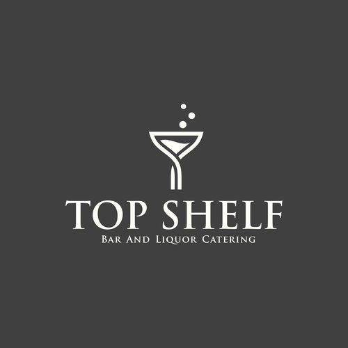 Design a modern logo for a portable bar and liquor catering company Design by 99.Designer ❤︎