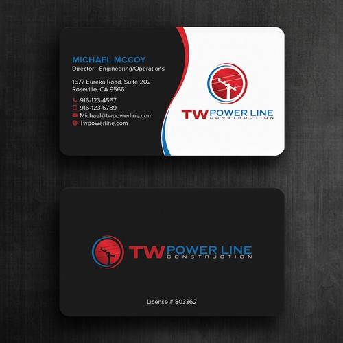 Business Card for a high voltage company Design by Felix SH
