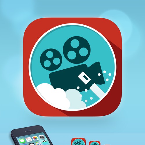 We need new movie app icon for iOS7 ** guaranteed ** Design by AdrianaD.