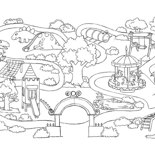 Create an interactive story telling set with board and characters Design von juankarp