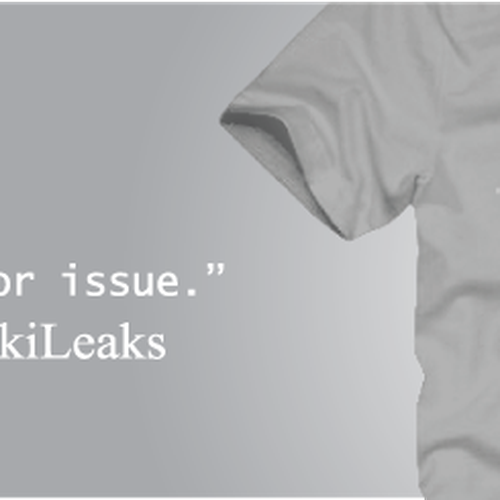New t-shirt design(s) wanted for WikiLeaks Diseño de Labirin Works