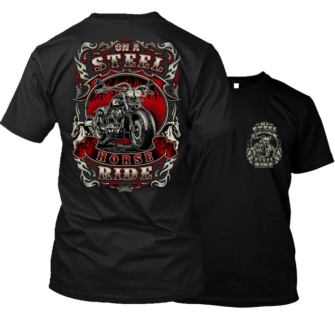 On a steel horse I ride - T-Shirt | T-shirt contest