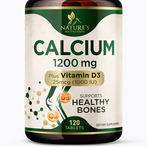 Calcium Plus Vitamin D3 Design Needed for Nature's Nutrition Design by FreshApple