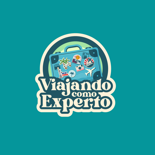 "Viajando Como Experto" winning Logo design