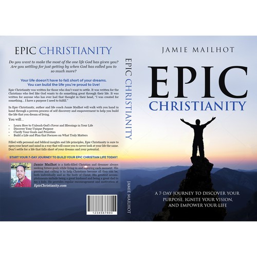Epic Christianity Book Cover Design – Self Help and Life Motivation Christian Book – 6x9 Front and Back Design by Dreamz 14