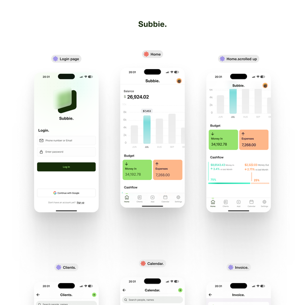 Subbie. - Create & manage invoices