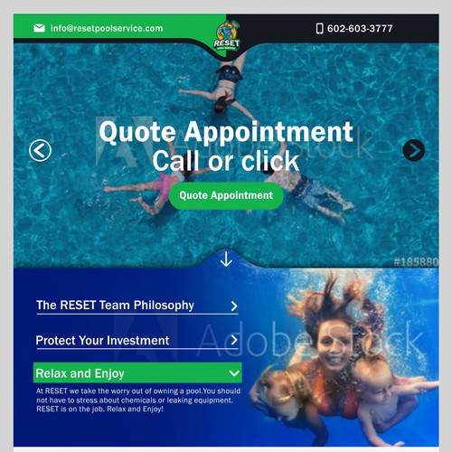 Pool Service Website for Heroes of Pool Industry-ontwerp door David Jispace