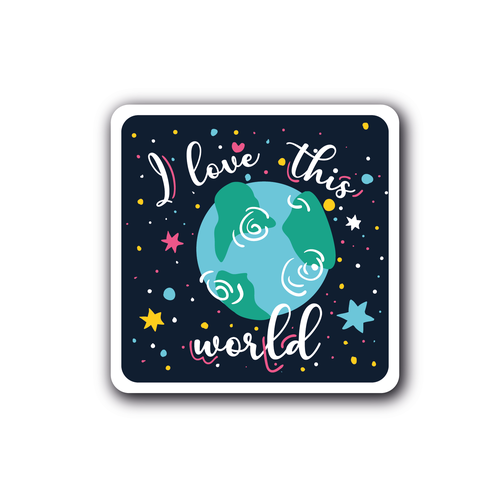 Design A Sticker That Embraces The Season and Promotes Peace Design por Volha_Petra