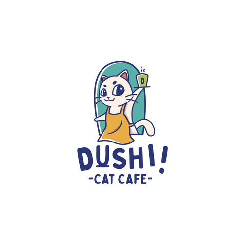 eggnyさんのUp and coming CAT CAFE needs a logo!!デザイン